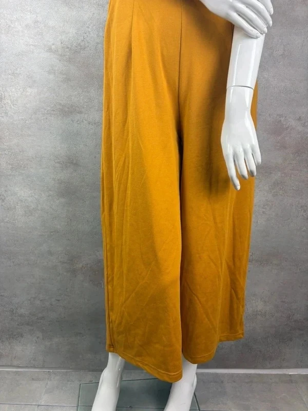 🌸 Mustard Yellow Wide Leg Tube Jumpsuit Size 38/M 🌸 – photo 3